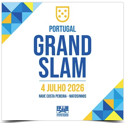Cartaz oficial do Portugal Grand Slam 2026 — FPJJB