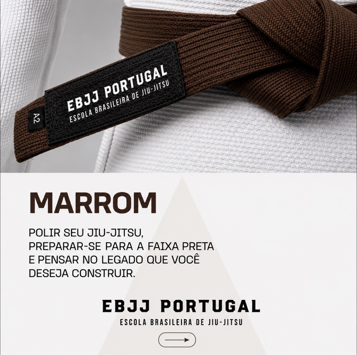 Faixa Marrom Jiu-Jitsu EBJJ Portugal