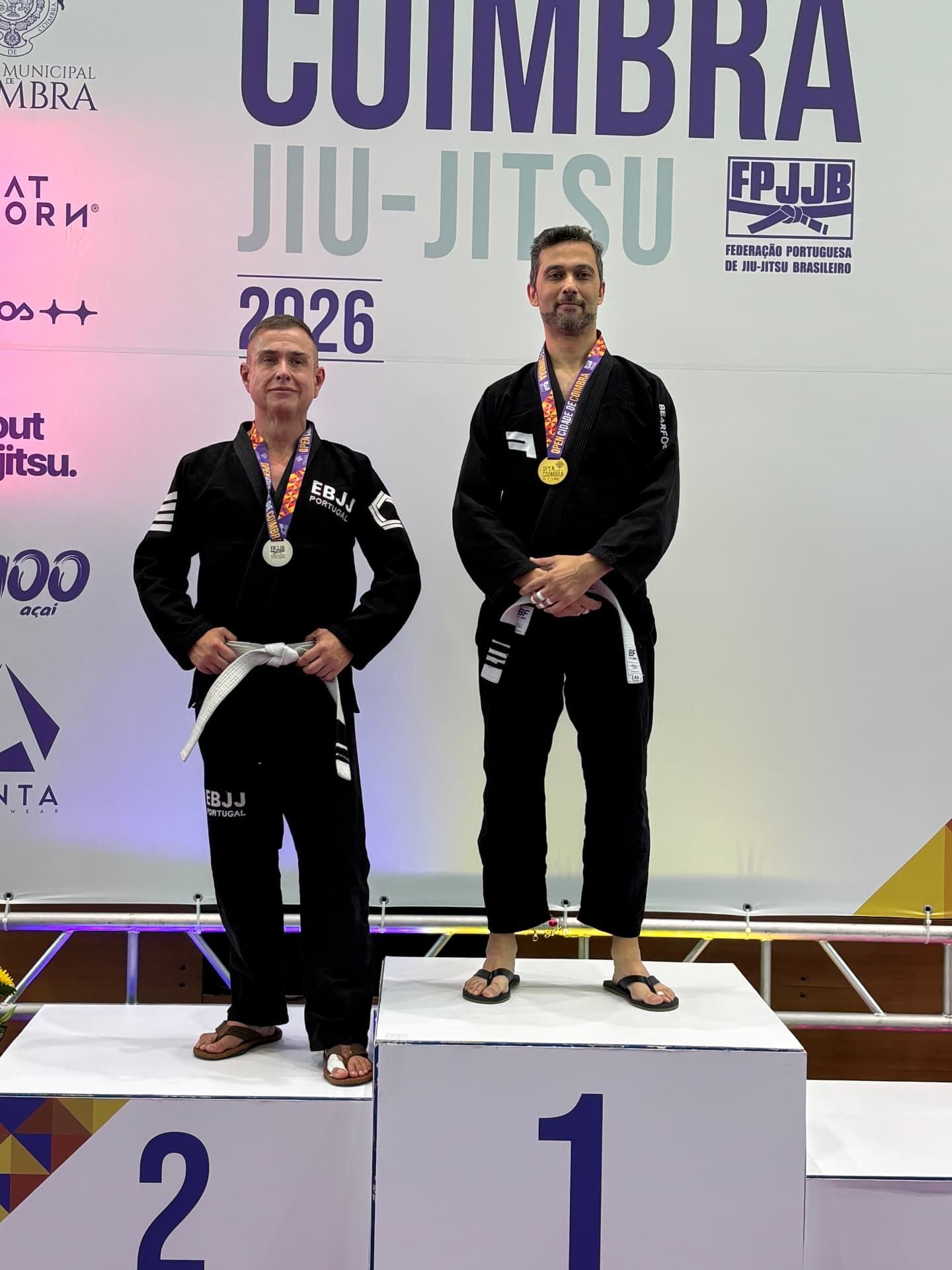 Pódio — Open Cidade de Coimbra de Jiu-Jitsu 2026