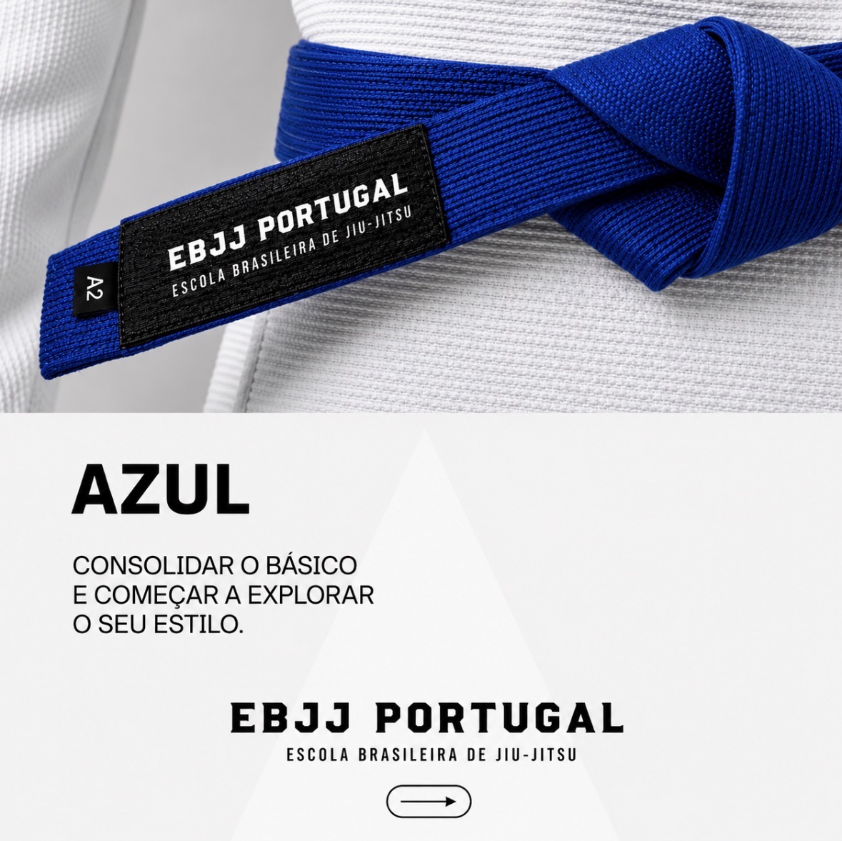 Faixa Azul Jiu-Jitsu EBJJ Portugal
