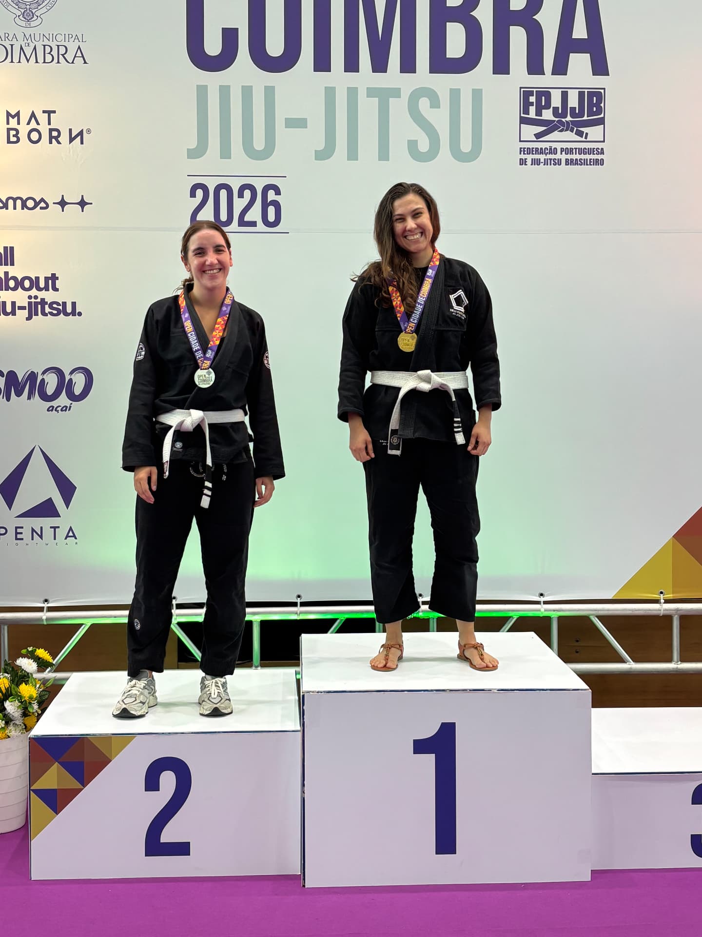 Pódio — Open Cidade de Coimbra de Jiu-Jitsu 2026