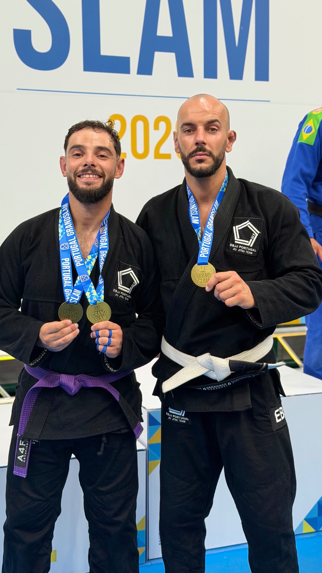 João Garrido e Carlos Brandão com medalhas do Portugal Grand Slam 2026