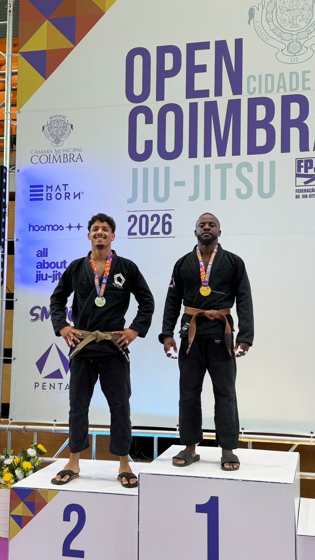 Pódio — Open Cidade de Coimbra de Jiu-Jitsu 2026